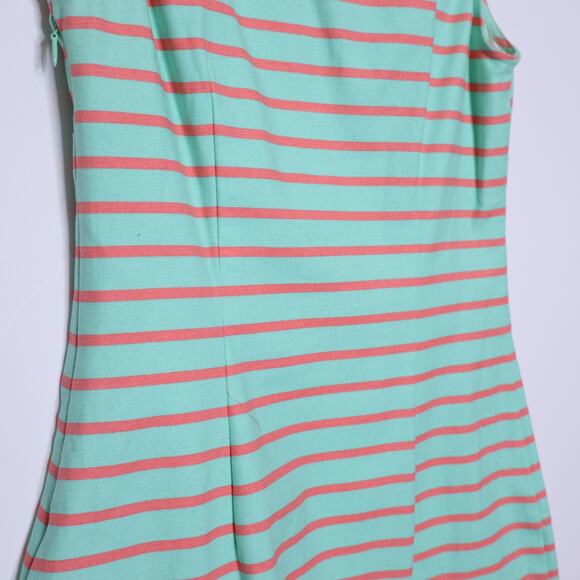 SAIL TO SABLE Coral Embroidered Tunic Dress Mint Stripe Collared Women's XS - Picture 11 of 12